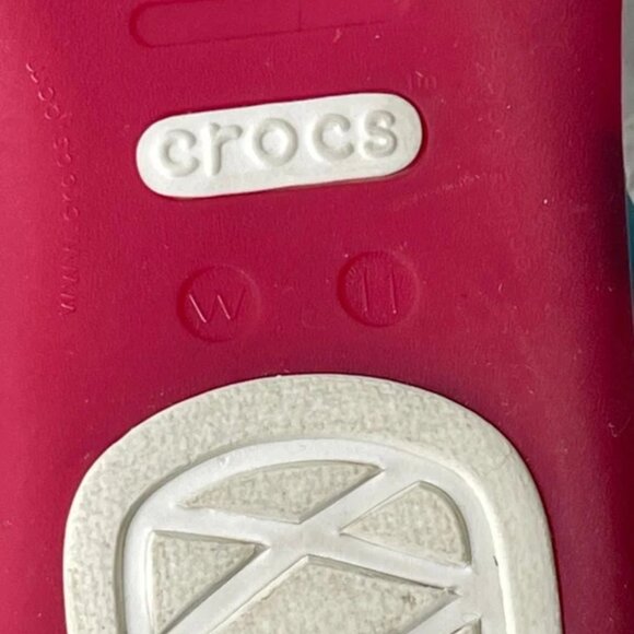 Crocs Isabella Huarache Flat Sandals Rainbow Multicolor Strappy Women's 11 US - Picture 9 of 9